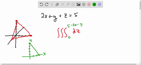 use-a-triple-integral-to-find-the-volume-of-the-given-solid-the-tetrahedron-enclosed-by-the-coordinate-planes-and-the-plane-2x-y-z-5-49083