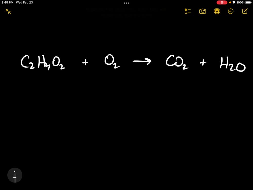 SOLVED When the following reaction is balanced what is the