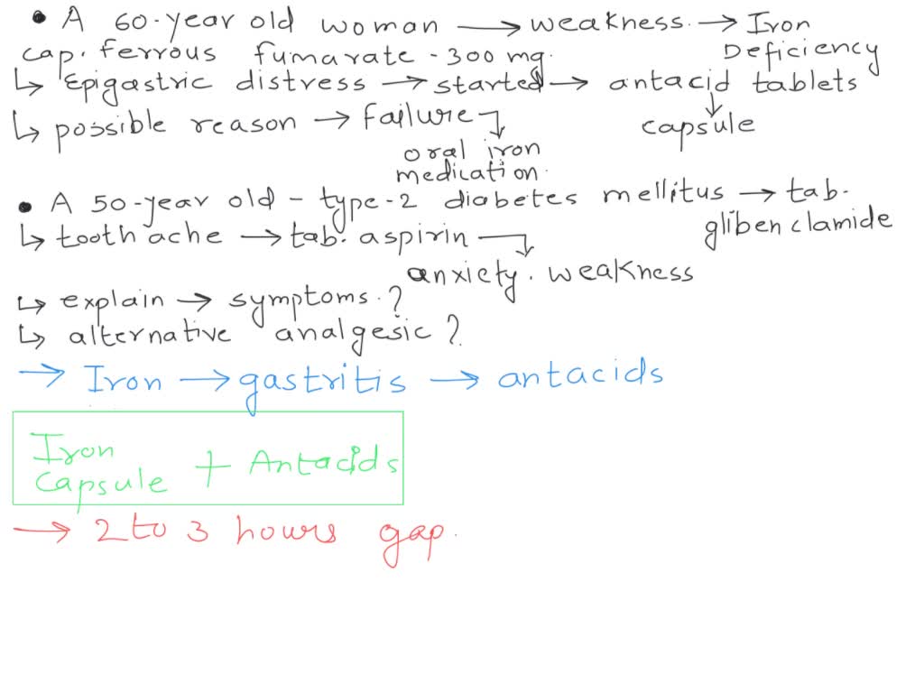 SOLVED A 60yearold woman complained of weakness, lethargy, and