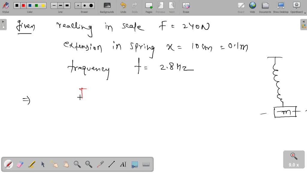 SOLVED A vertical spring scale can measure weights up to 240 N. The