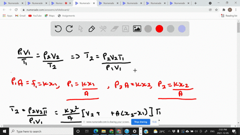 the-drawing-shows-an-ideal-gas-confined-to-a-cylinder-by-a-massless-piston-that-is-attached-to-an-ideal-spring-outside-the-cylinder-is-a-vacuum-the-cross-sectional-area-of-the-piston-is-a-25-58653