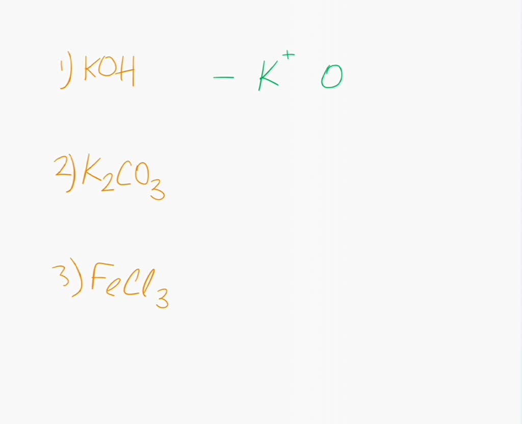 SOLVED Note 'major" chemical species are those present in