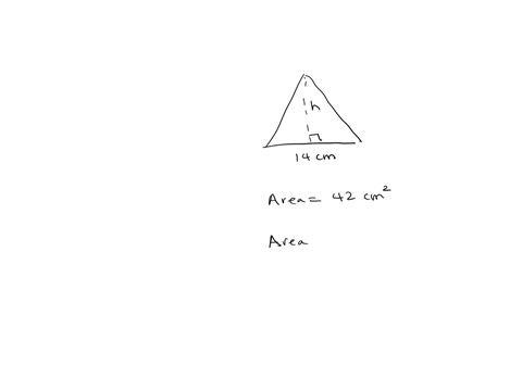 a-triangle-with-a-14cm-base-length-has-an-area-of-42-cm-find-the-height-of-the-triangle-cm-43325