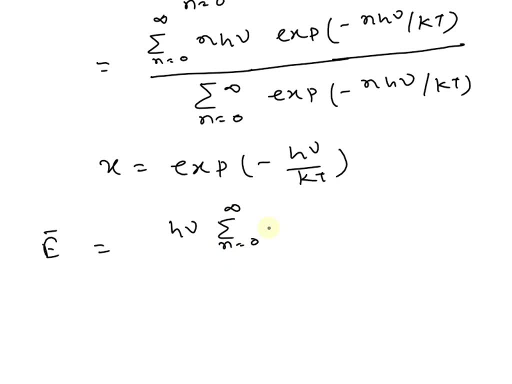 SOLVED According to Planck's calculation, what is the average energy E