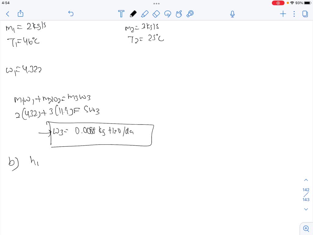 Answer 60 Exercise 4 In A Dryer Not Adiabatic Air Flows In With Dry Bulb Temp 22c And 0328