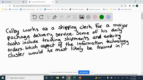colby-works-as-a-shipping-clerk-for-a-major-package-delivery-service-some-of-his-daily-tasks-include-tracking-shipments-and-entering-orders-which-aspect-of-the-information-technology-cluster-62283