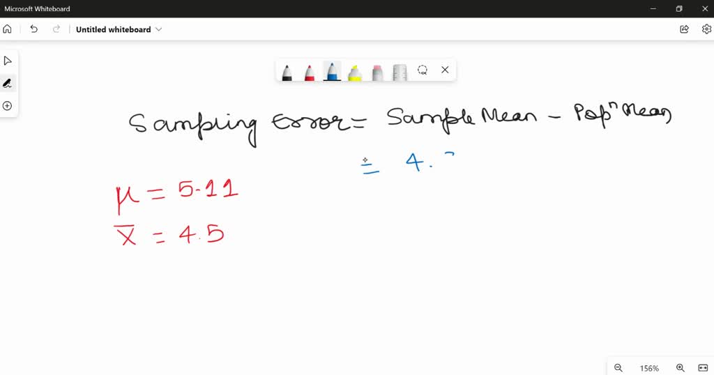 SOLVED Use the values on the number line to find the sampling error