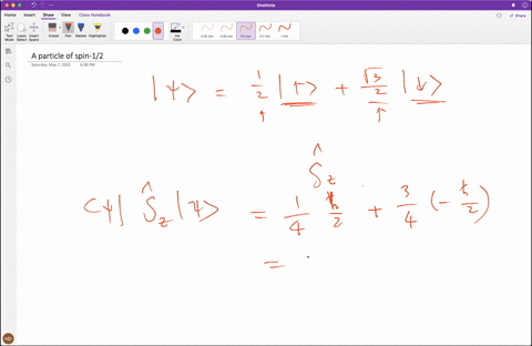 a-particle-of-spin-12-is-in-the-state-i-1-2-i-3-2-i-where-i-and-i-are-eigenstates-of-s-z-with-respective-eigenvalues-h-2-find-the-mean-value-of-s-z-and-s-x-in-this-state-hint-for-a-particle-of-spin-12