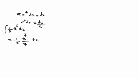 1-consider-the-integral-x4-x5-106-dx-to-find-the-value-of-this-integral-make-the-substitution-ux5-10-a-write-x5106x5-106-in-terms-of-u-b-this-makes-x4-dx-c-re-write-the-integral-in-terms-of-56635