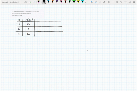 3-let-x-be-a-discrete-rv-with-range-101-and-px-1apx0b-and-px1a-find-variance-of-x-53724