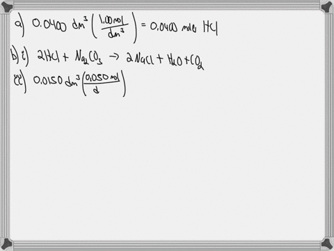 a-050-g-sample-of-a-group-2-metal-m-was-added-to-400-cm3-of-100-mol-dm3-hydrochloric-acid-an-excess-equation-1-ms-2hcl-aq-mcl-2aq-h2g-a-calculate-the-amount-in-moles-of-hydrochloric-acid-pre-41474