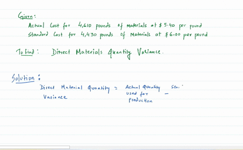 myers-corporation-has-the-following-data-related-to-direct-materials-costs-for-november-actual-costs-for-4610-pounds-of-material-at-540-and-standard-costs-for-4430-pounds-of-material-at-600-58756