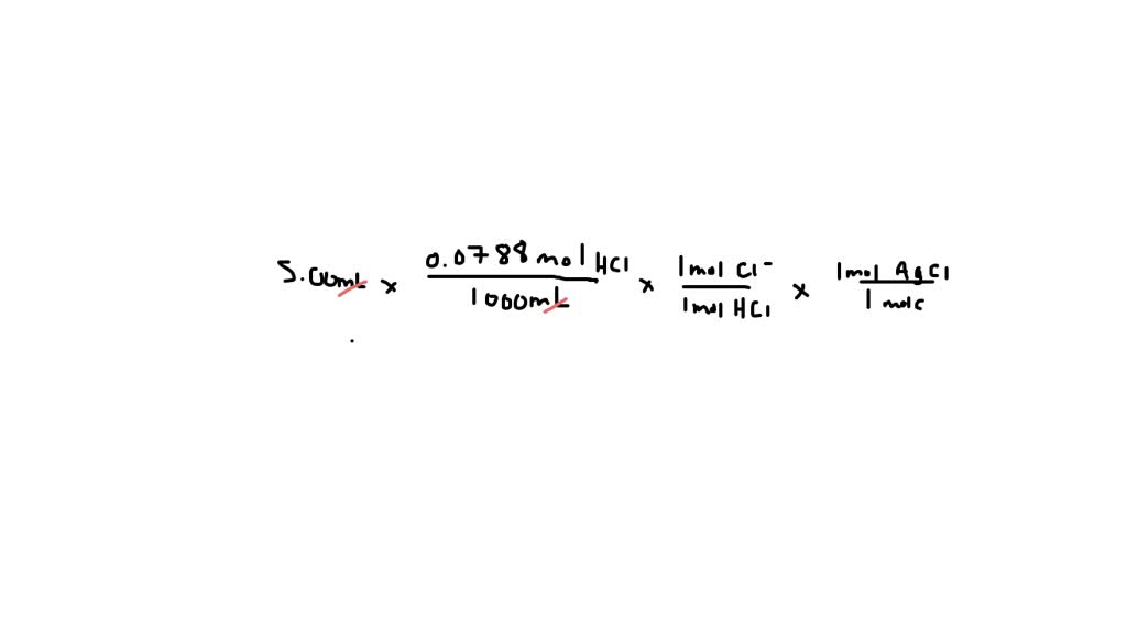 SOLVED: What mass of AgCl precipitates from mixing 5.00 mL of 0.0788 M ...