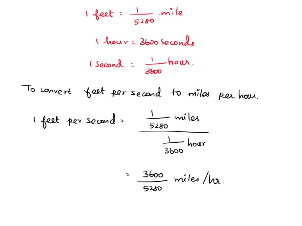 SOLVED A car is traveling at a speed of 44 feet per second. What