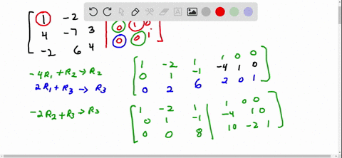 find-the-inverses-of-the-matrices-in-exercises-29-32-if-they-exist-use-the-algorithm-introduced-in-this-section-leftbeginarrayrrr1-2-1-4-7-3-2-6-4endarrayright-2