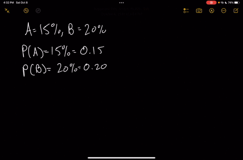 events-a-and-b-are-two-mutually-exclusive-events-the-probability-of-event-a-occurring-is-15-and-the-probability-of-event-b-occurring-is-20-what-is-the-probability-of-events-a-or-b-occurring