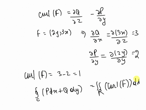 consider-the-following-region-and-the-vector-field-compute-the-two-dimensional-curl-of-the-vector-field_-b-evaluate-both-integrals-in-greens-theorem-and-check-for-consistency-f-2y3x-r-is-tne-25306