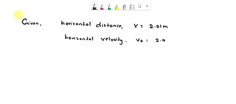 a-swimmer-runs-horizontally-off-a-diving-board-with-a-speed-of-293-ms-and-hits-the-water-a-horizontal-distance-of-201-m-from-the-end-of-the-board-how-high-above-the-water-was-the-diving-boar-48766