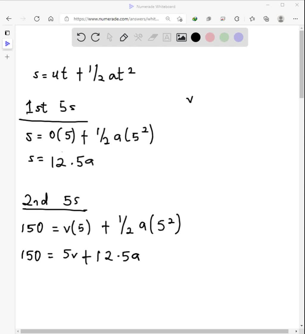 SOLVEDA ball starts from rest and rolls down a hill with uniform