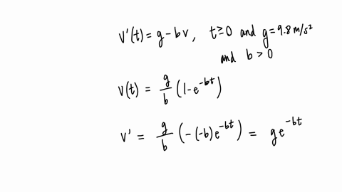 one-possible-model-that-describes-the-free-fall-of-an-object-in-a-gravitational-field-subject-to-air-35076