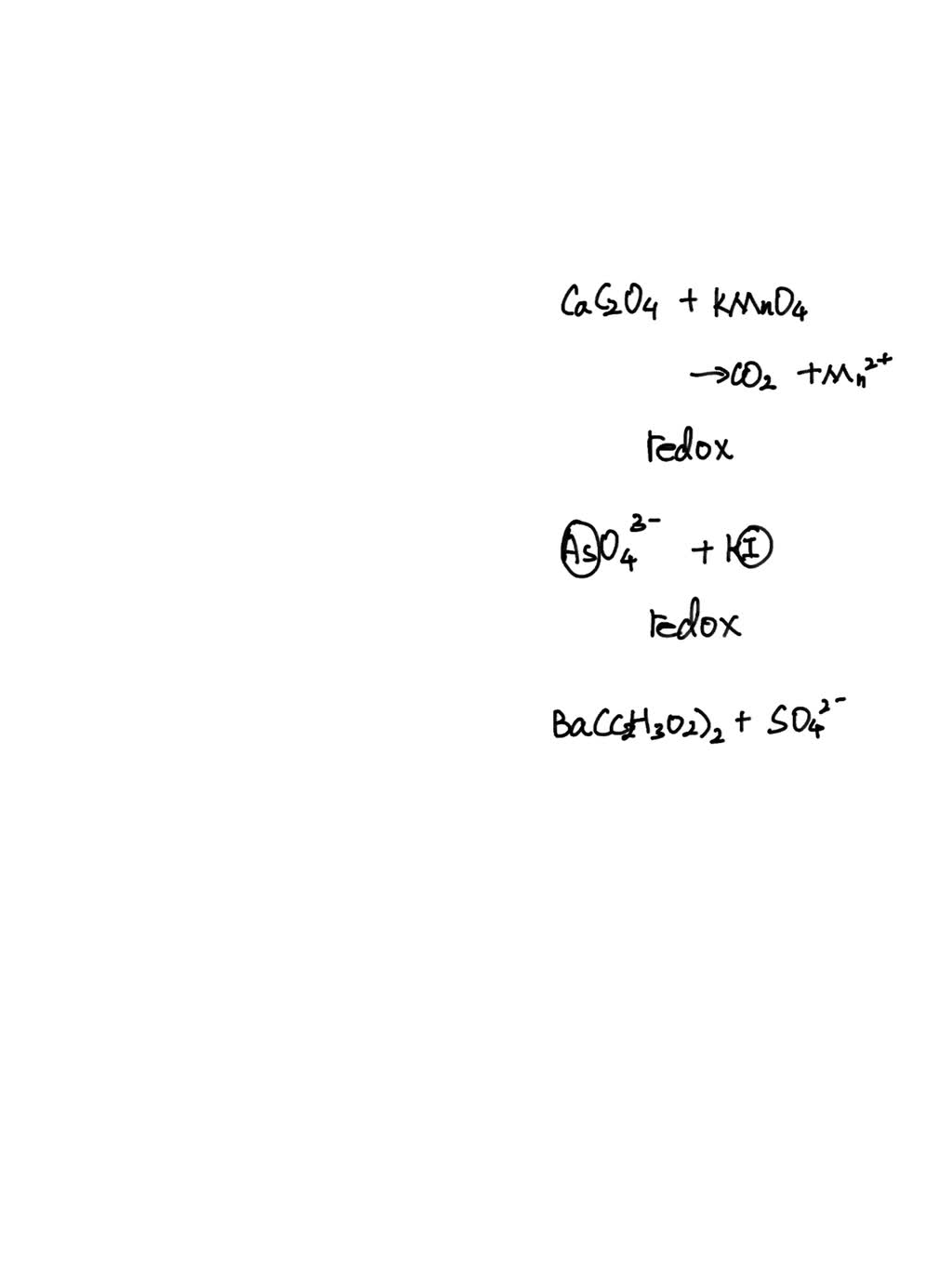 SOLVED What observation is made in the reaction between CrCl3, dilute