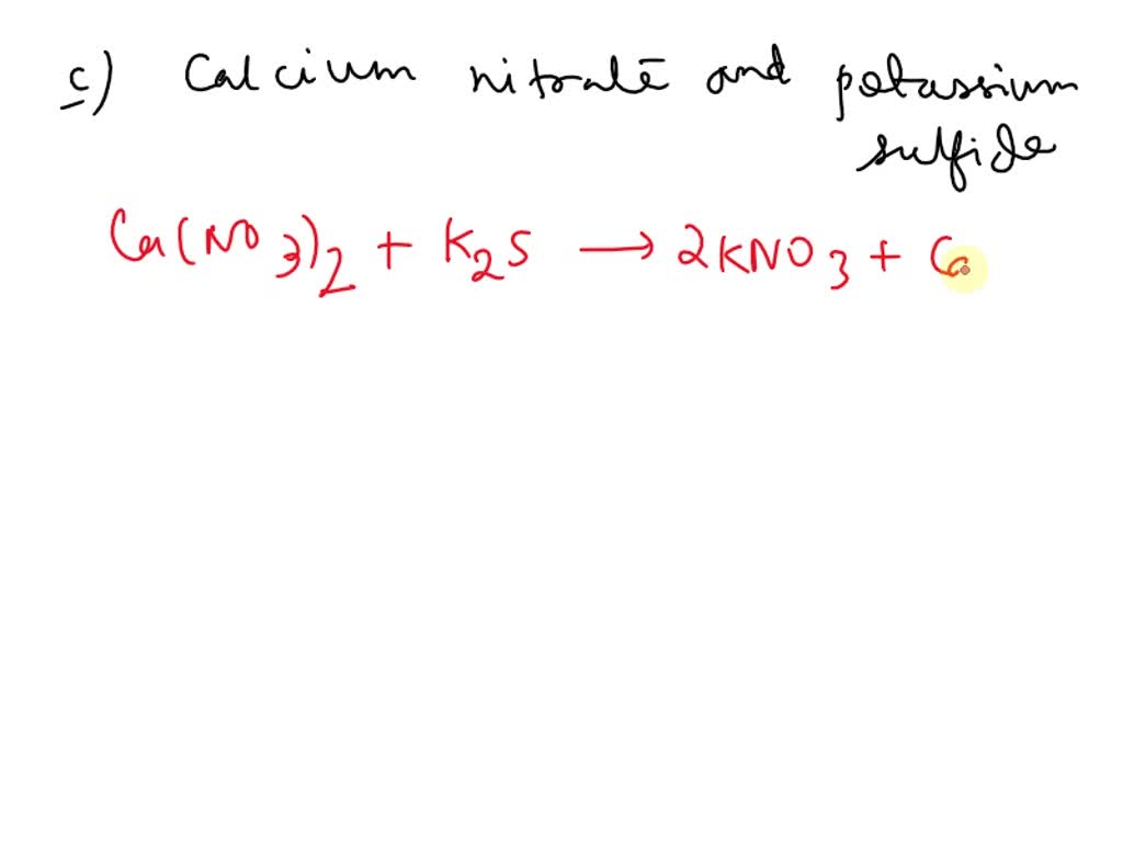 SOLVED Which choice below of solutions will not form precipitate when