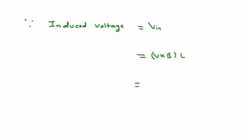 figure-beiow-shows-a-conductor-moving-with-a-velocity-y87ms-to-the-left-in-the-presence-of-uniformmagnetic-fieldthe-figure-is-22-degree-what-is-the-magnitude-of-the-resulting-induced-voltage-83307