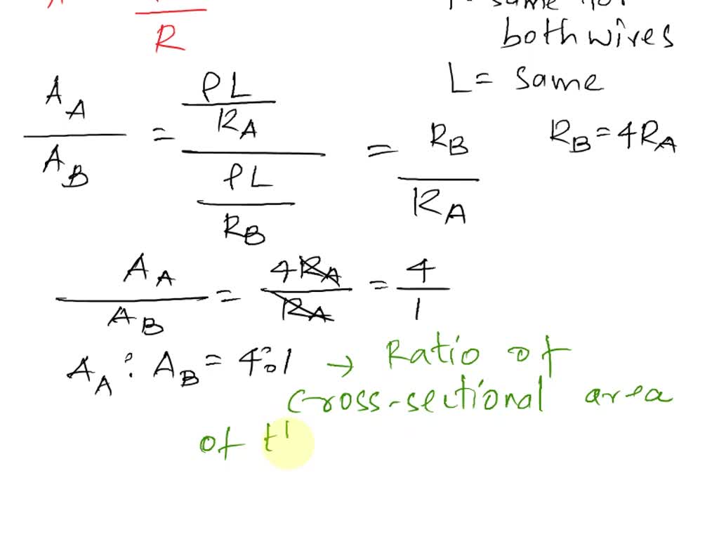 SOLVED: "Two Copper Wires And B Have The Same Length And Are Connected ...