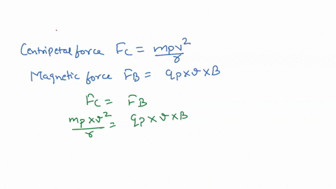 aproton-moves-in-a-circular-path-of-radius-r-24cm-in-a-uniform-magnetic-field-b-025-t-perpendicular-to-the-velocity-of-the-proton-what-is-the-speed-of-the-proton-protons-mass-mp-167x-10-27-k-35325