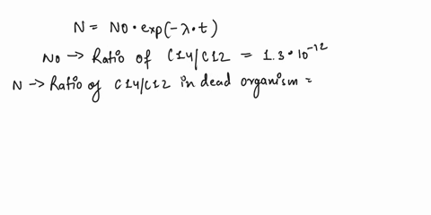the-smallest-14c12c-ratio-that-can-be-reliably-measured-is-about-30-10-15-setting-a-limit-on-the-oldest-carbon-specimens-that-can-be-dated-how-old-would-a-sample-with-this-carbon-ratio-be-52657