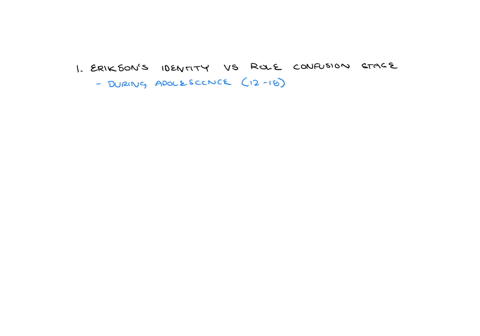a-describe-eriksons-identity-vs-role-confusion-stage-b-give-3-specific-examples-of-how-an-adolescent-experiencing-an-identity-crisis-may-behave-47778