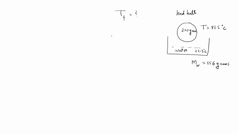 a-220-g-lead-ball-at-a-temperature-of-815-c-is-placed-in-a-light-calorimeter-containing-156-g-of-water-at-223-c-find-the-equilibrium-temperature-of-the-system-67794