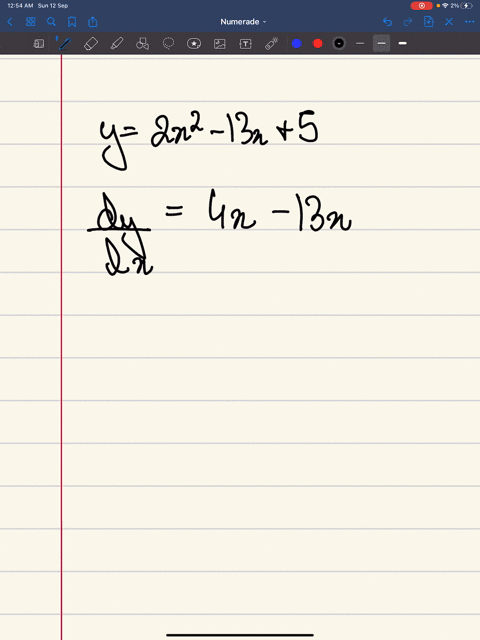 find-the-derivative-of-the-function-y2-x2-13-x5-and-use-it-to-find-an-equation-of-the-line-tangent-to-the-curve-at-x3
