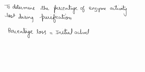 an-enzyme-was-purified-from-yeast-homogenate-using-column-chromatography-enzyme-activity-of-the-homogenate-and-column-eluate-was-measured-and-found-to-be-074-nkat-and-052-nkat-respectively-w-78702