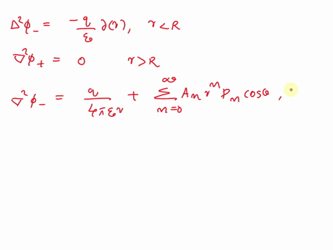 consider-a-sphere-of-radius-r-centered-at-the-origin-suppose-a-point-charge-q-is-put-at-the-origin-and-that-this-is-the-only-charge-inside-or-outside-the-sphere-furthermore-the-potential-is-32287