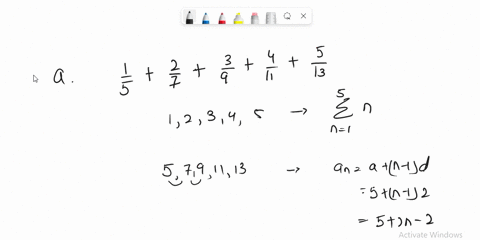 rewrite-the-given-sum-using-sigma-notation-a15-27-39-411-513-b-23-36-49-512-33044