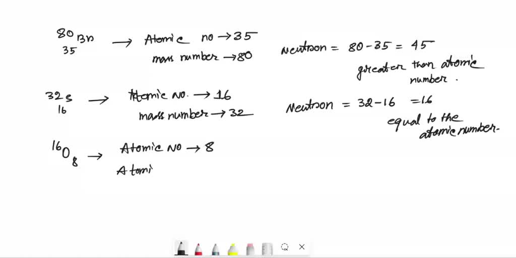 Show That The Neutron Number For The Following Nuclides Generally 