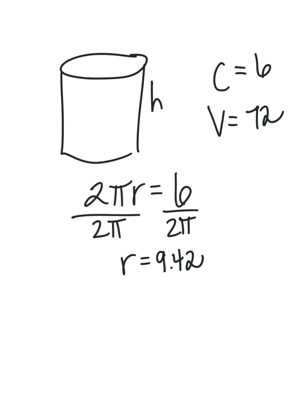 SOLVED Find the height (in meters) of a storage tank in the shape of a