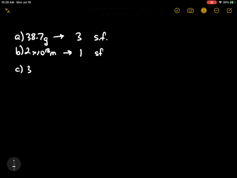 how-many-significant-figures-are-contained-in-each-of-the-following-measurements-a-387-mathrmg-b-2-times-1018-mathrmm-c-3486002-mathrmkg-d-974150-times-10-4-mathrmj-e-00613-mathrmcm3-f-170-mathrmkg--2