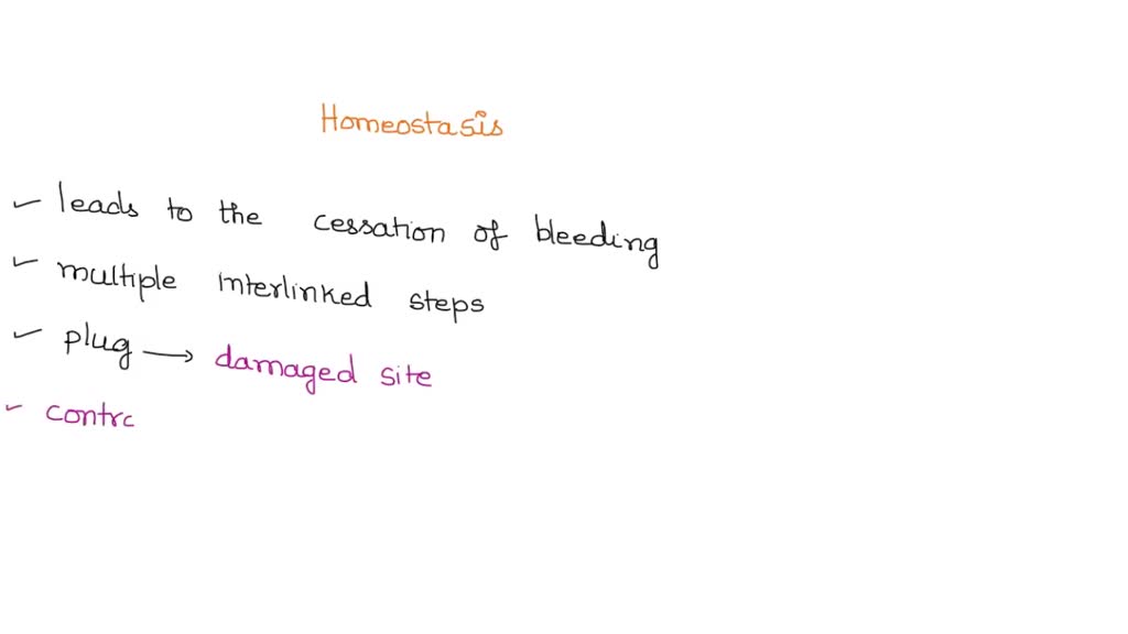 SOLVED which of the following is not a component of hemostasis a