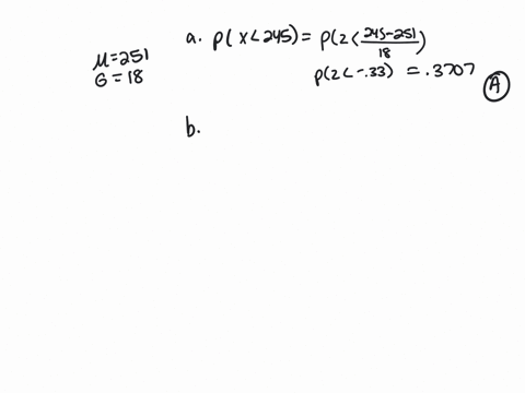 suppose-the-lengths-of-the-pregnancies-of-a-certain-animal-are-approximately-normally-distributed-with-mean-251-days-and-standard-deviation-18-days-complete-parts-a-through-f-below-a-what-is-01468