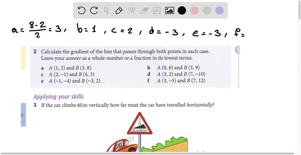 solved-2-calculate-the-gradient-of-the-line-that-passes-through-both
