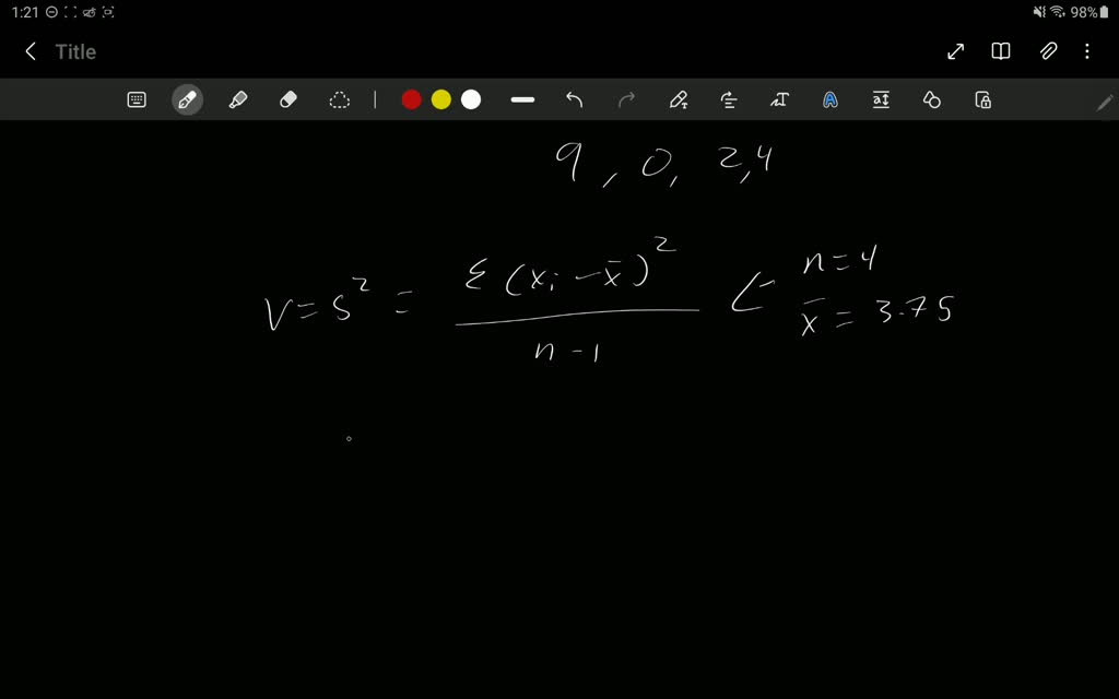 solved-find-the-variance-for-the-given-sample-data-round-your-answer