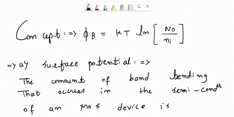 318-the-energy-band-diagram-of-an-ideal-mos-capacitor-structure-with-oxide-thickness-tox-02um-operating-at-the-temperature-t-300k-is-sketched-below-note-that-the-voltage-caused-band-bending-52854