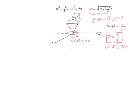 use-spherical-coordinates-to-set-up-and-evaluate-the-triple-integral-to-find-the-volume-of-the-ice-cream-cone-that-lies-above-the-cone-zsqrt3x2y2-and-below-the-sphere-x2y2z216-show-sketch-06296