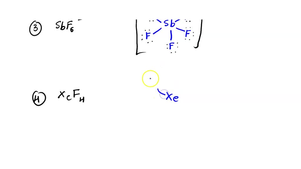 SOLVED: Draw the Lewis structure for the following: H2O SF4 SnCl3- PF6 ...