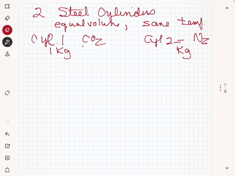 a-laboratory-has-two-steel-cylinders-of-equal-volume-the-two-cylinders-are-at-the-same-temperature-cylinder-i-contains-carbon-dioxide-gas-while-cylinder-ii-contains-nitrogen-gas-if-each-cylinder-conta
