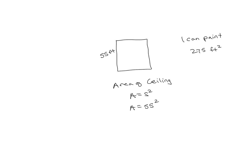 SOLVED Raina wants to paint the ceiling of her restaurant. The ceiling