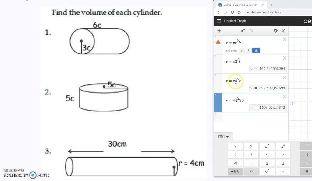 SOLVED Find the volume in cm3 of a length of pipe 2m x 10cm