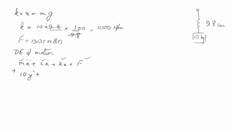 point-10-kilogram-object-suspended-from-the-end-of-vertically-hanging-spring-stretches-the-spring-98-centimeters-at-time-0-the-resulting-mass-spring-system-is-disturbed-from-its-rest-state-b-54025